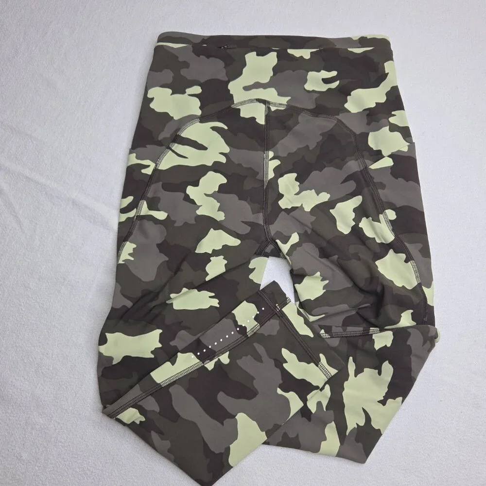 Lululemon Swift Speed High-Rise Crop Heritage 365 Camo Crispin Green Size 4